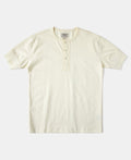Vintage Short Sleeve Henley T-Shirt - Cream