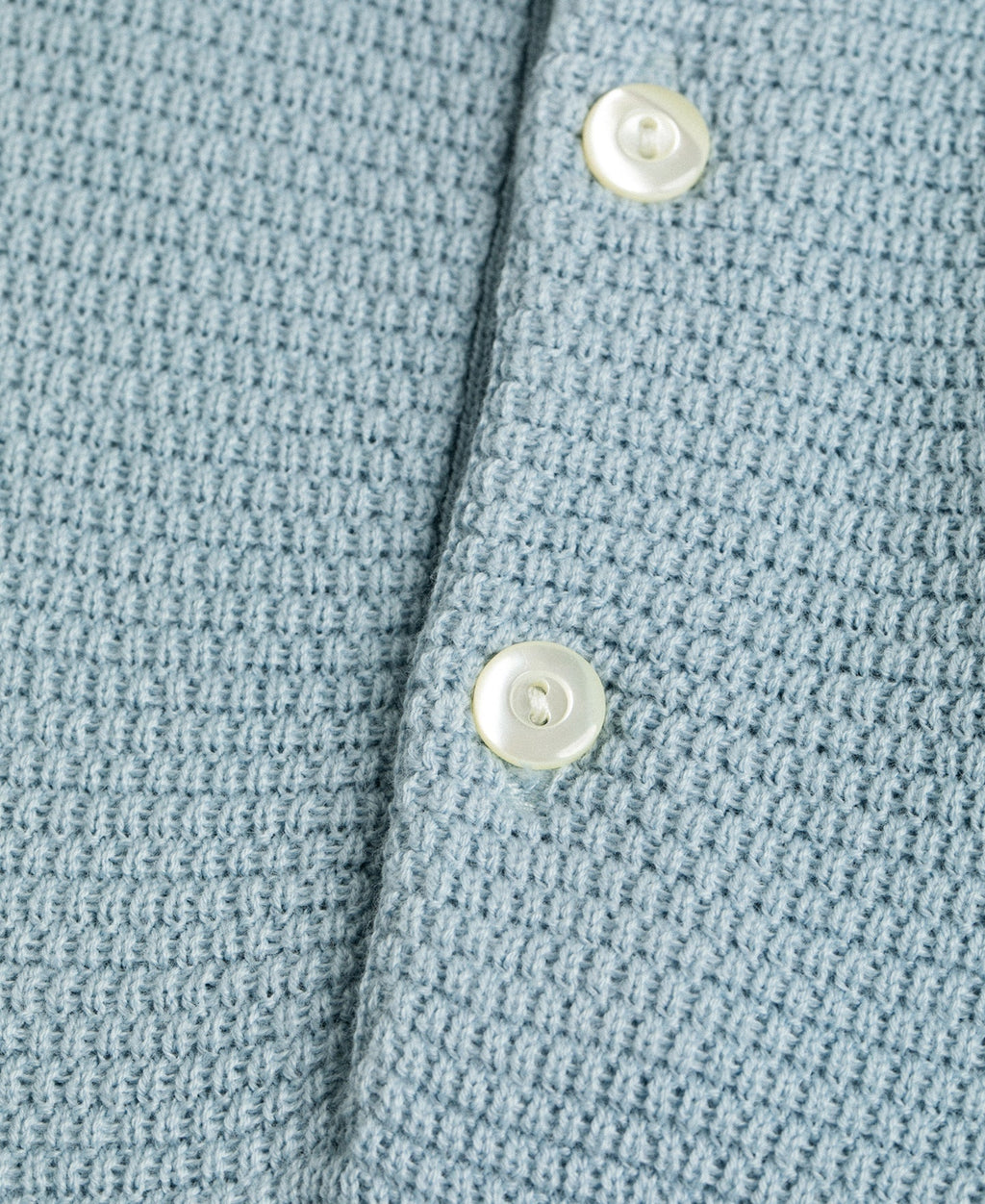 Jacquard Short Sleeve Polo Shirt - Light Blue