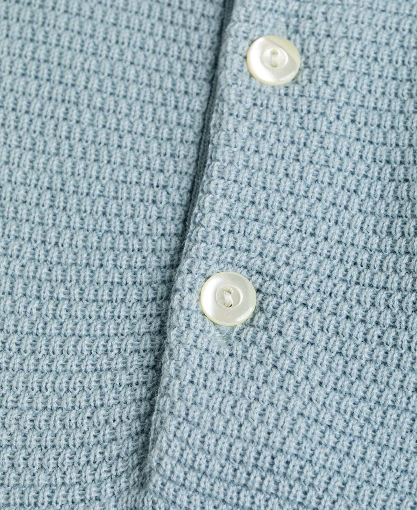 Jacquard Short Sleeve Polo Shirt - Light Blue