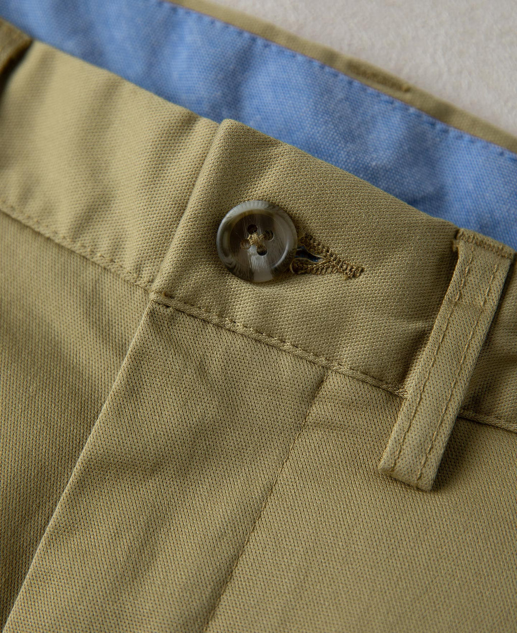 Cotton-Blend Slim Tapered Trousers - Khaki