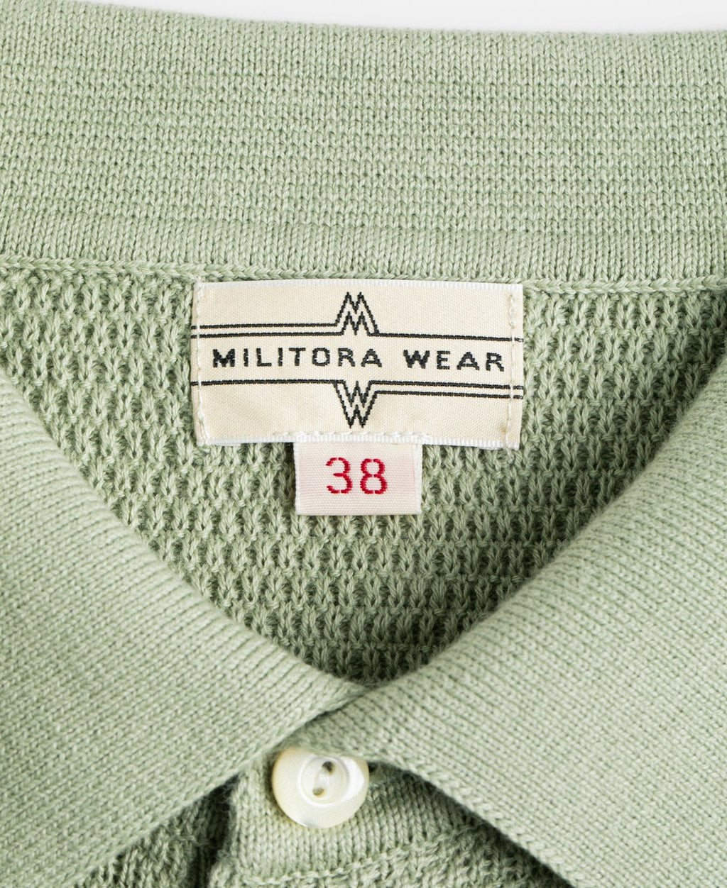 Jacquard Short Sleeve Polo Shirt - Light Green