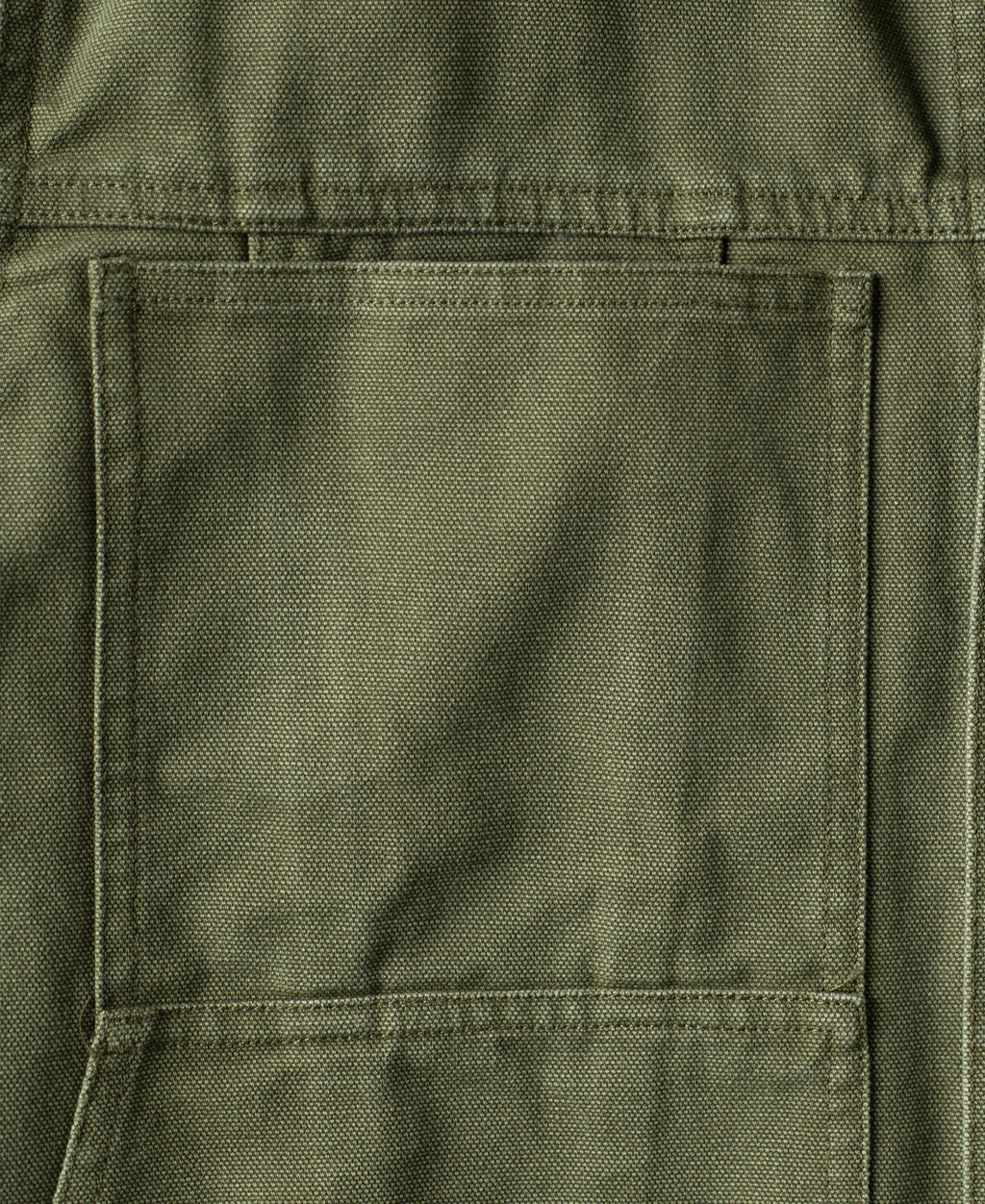 Classic Canvas Cruiser Cropped Jacket - Olive