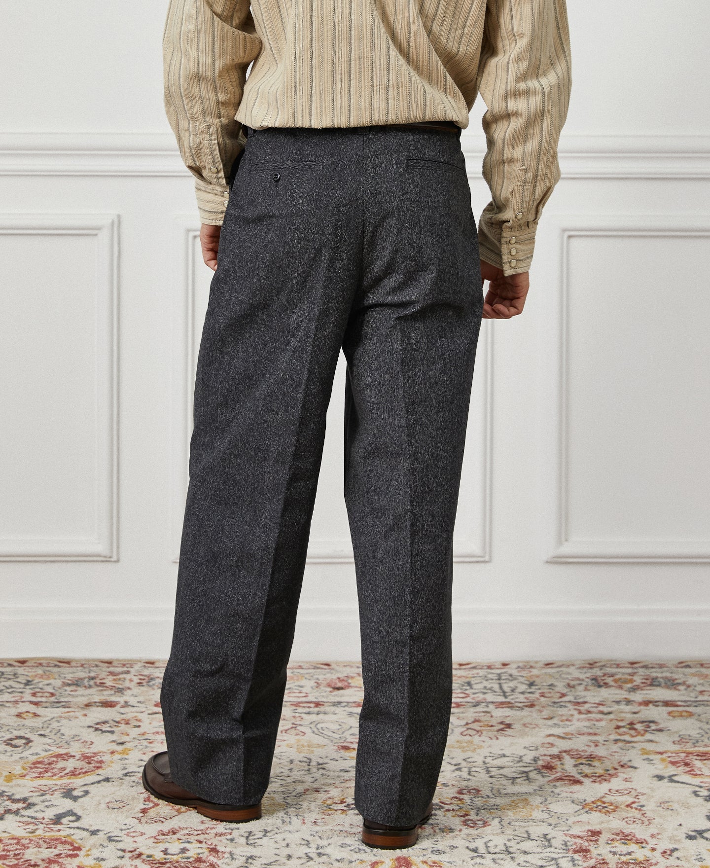 1940s Salt & Pepper Work Trousers