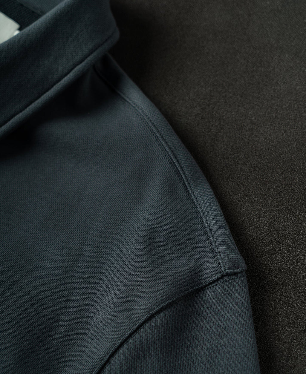 Heavyweight Quarter-Zip Collar Sweatshirt - Vintage Black