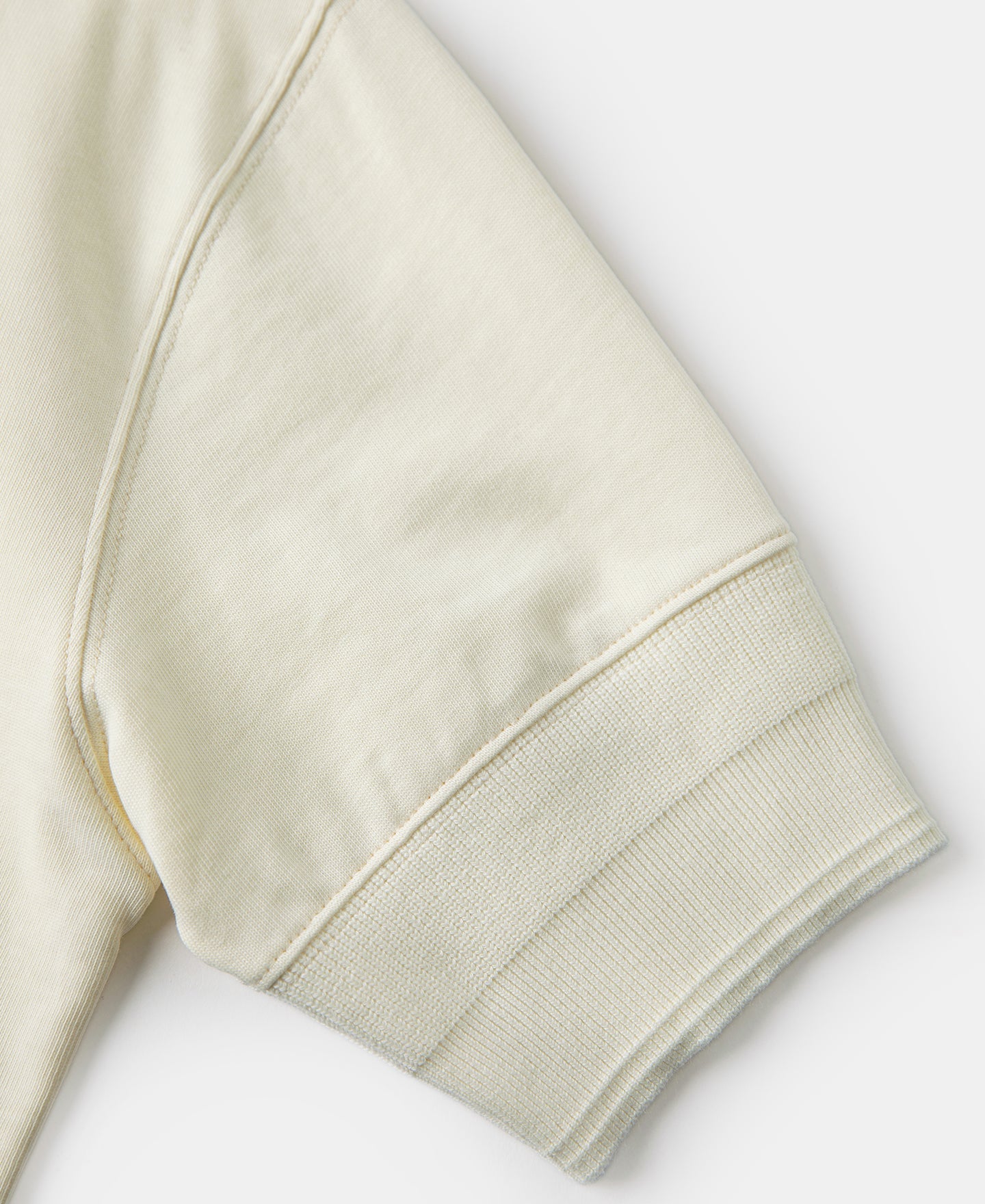 Vintage Short Sleeve Henley T-Shirt - Cream