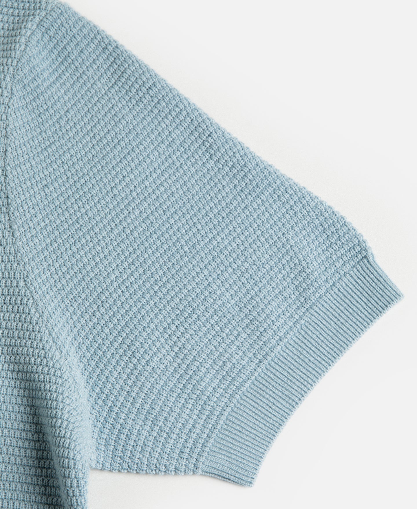 Jacquard Short Sleeve Polo Shirt - Light Blue