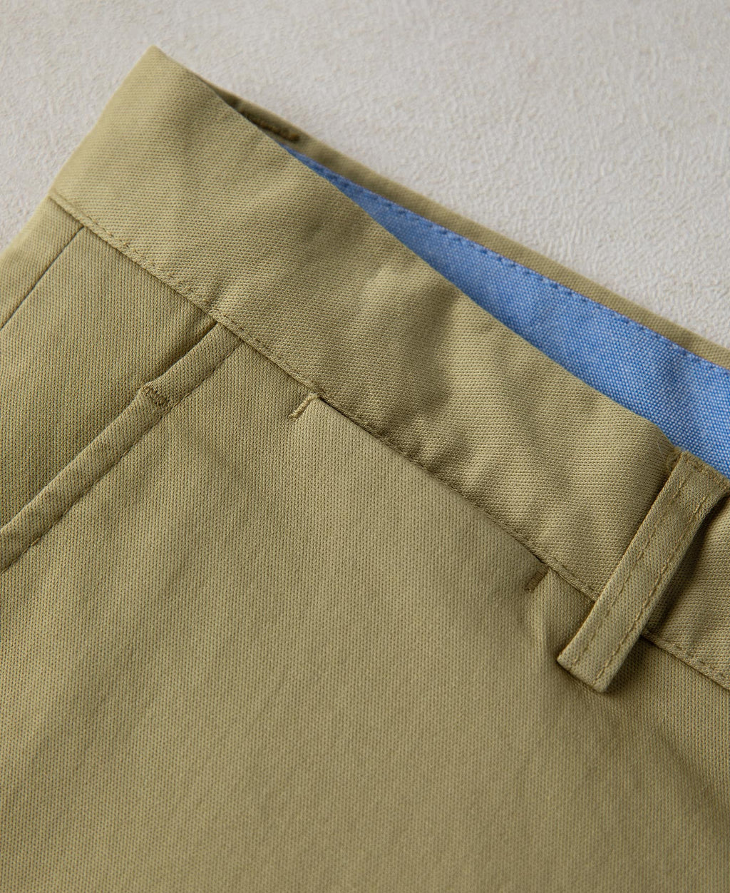 Cotton-Blend Slim Tapered Trousers - Khaki