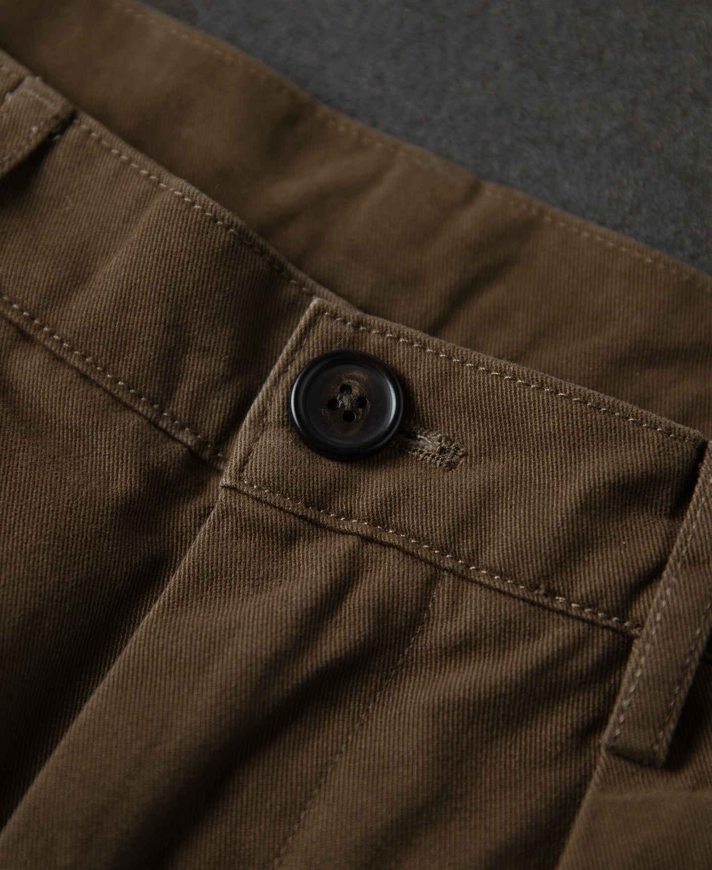 Classic Fit Two-Pleated Chino - Brown