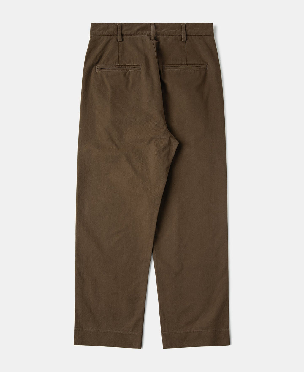 Classic Fit Two-Pleated Chino - Brown