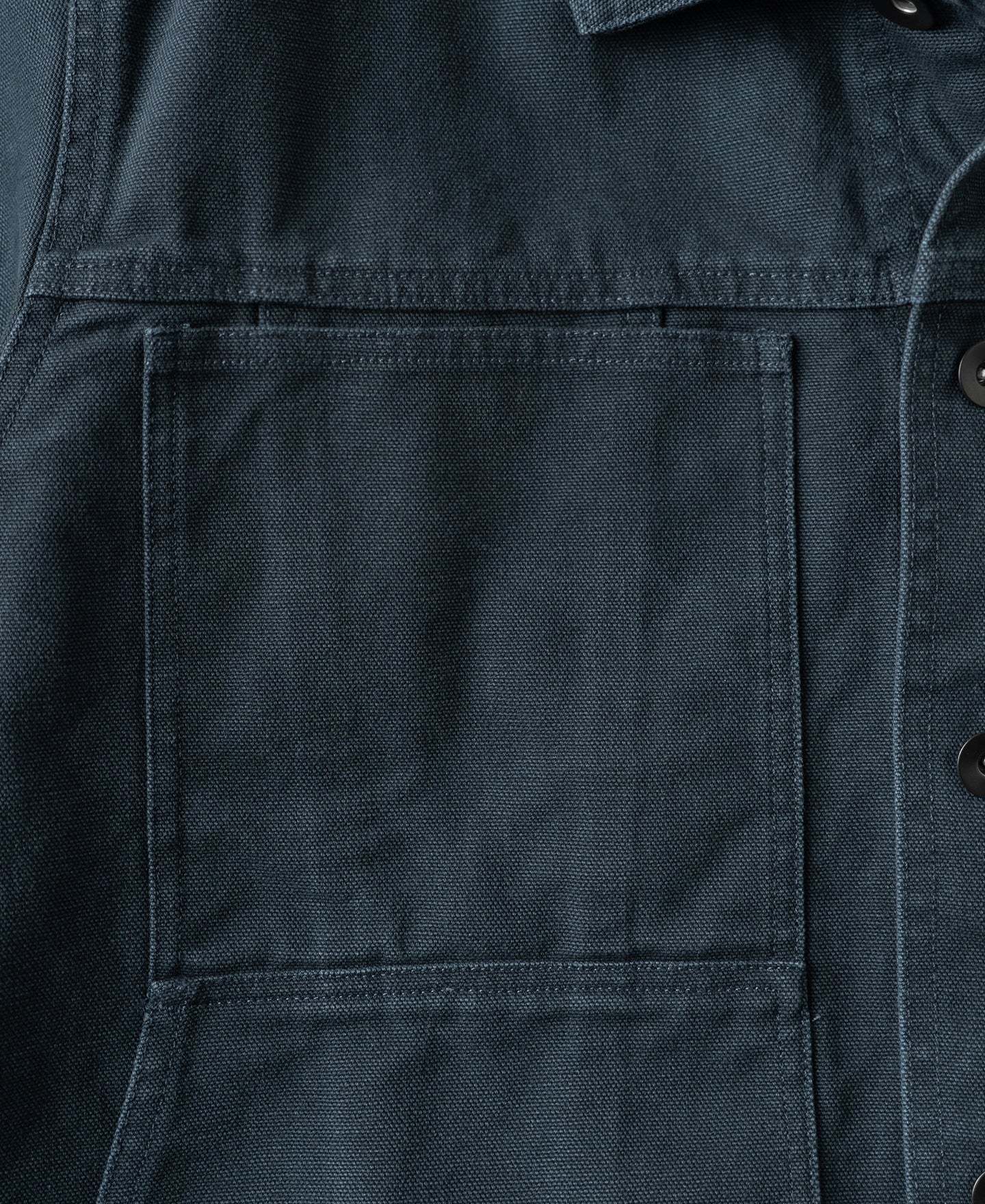 Classic Canvas Cruiser Cropped Jacket - Navy