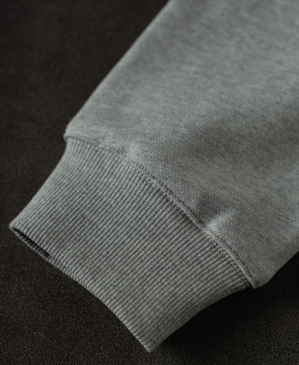 Vintage Baseball Collar Quarter-Zip Sweatshirt - Gray