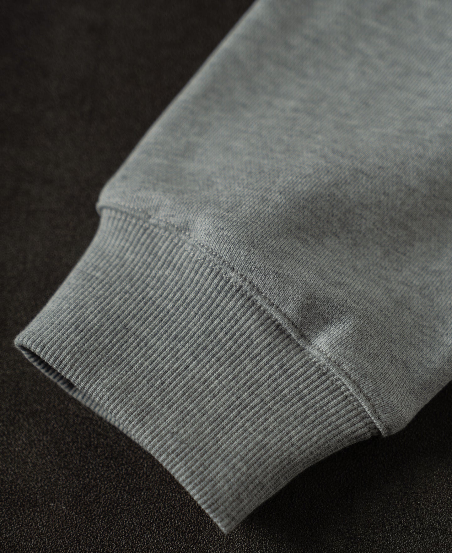 Vintage Baseball Collar Quarter-Zip Sweatshirt - Gray
