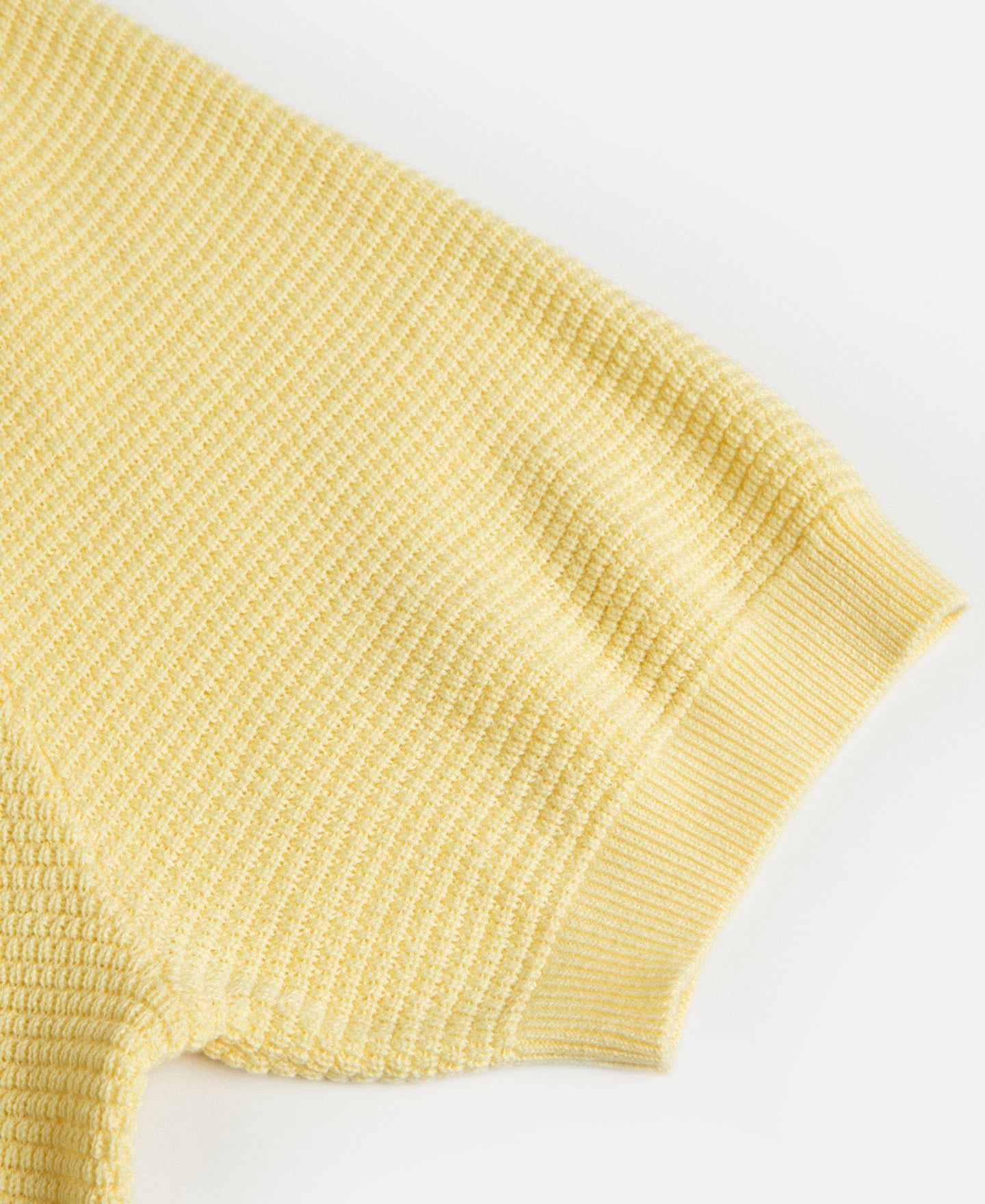 Jacquard Short Sleeve Polo Shirt - Yellow