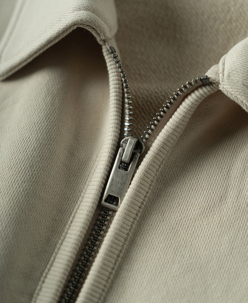 Heavyweight Quarter-Zip Collar Sweatshirt - Ivory