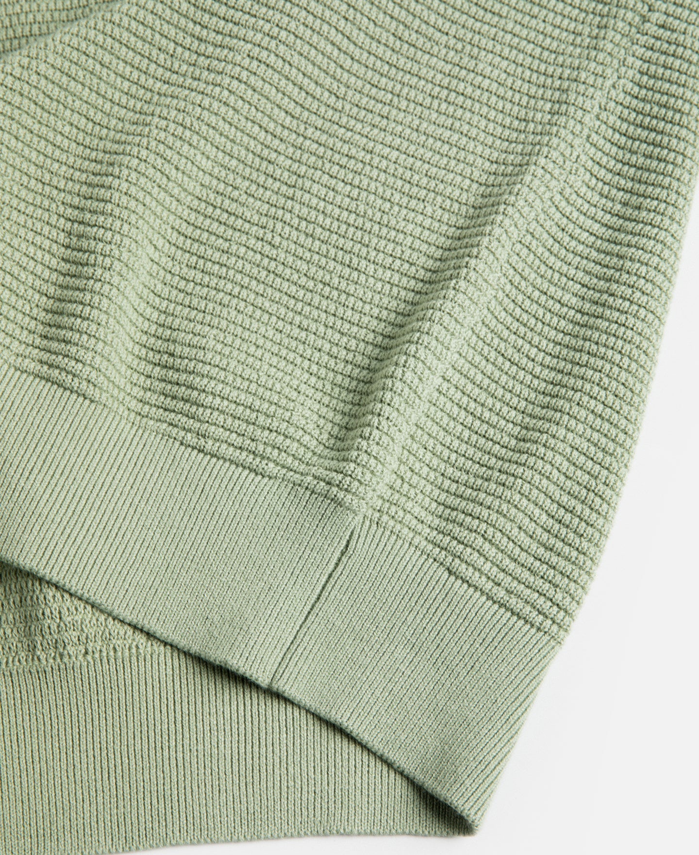 Jacquard Short Sleeve Polo Shirt - Light Green
