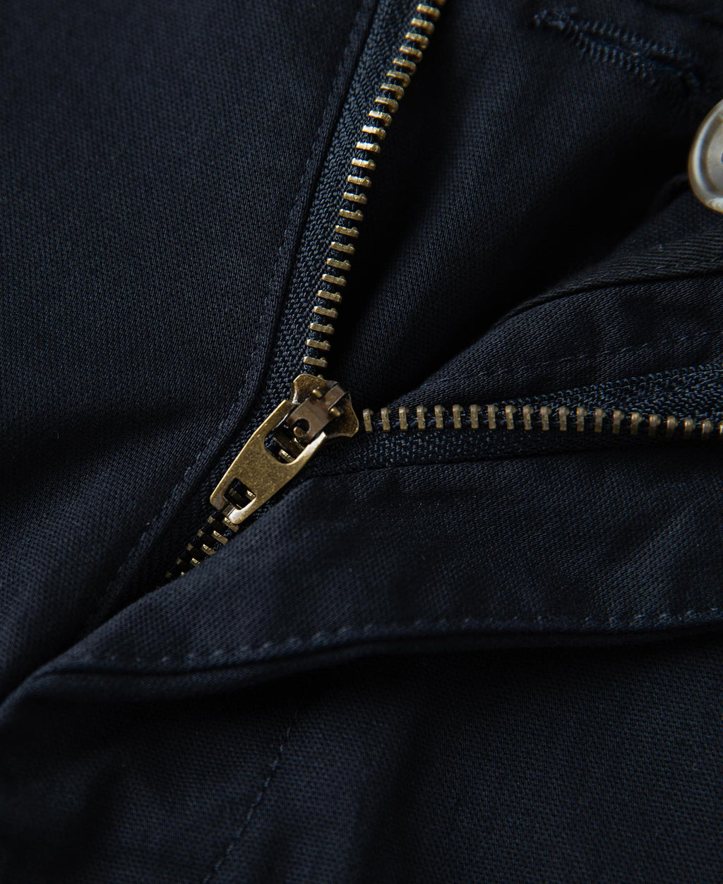 Cotton-Blend Slim Tapered Trousers - Navy