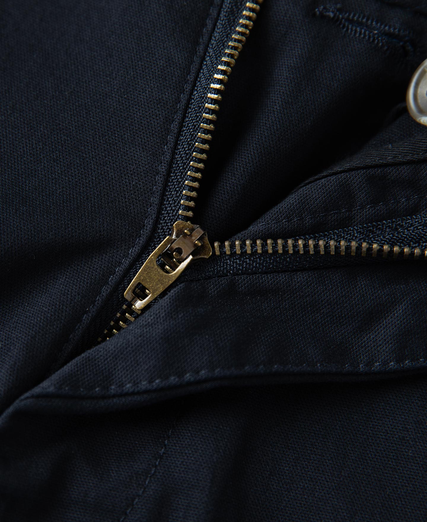 Cotton-Blend Slim Tapered Trousers - Navy