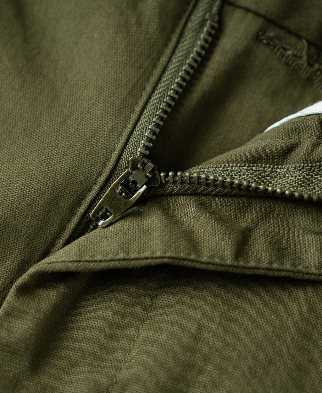 Cotton-Blend Slim Tapered Trousers - Olive