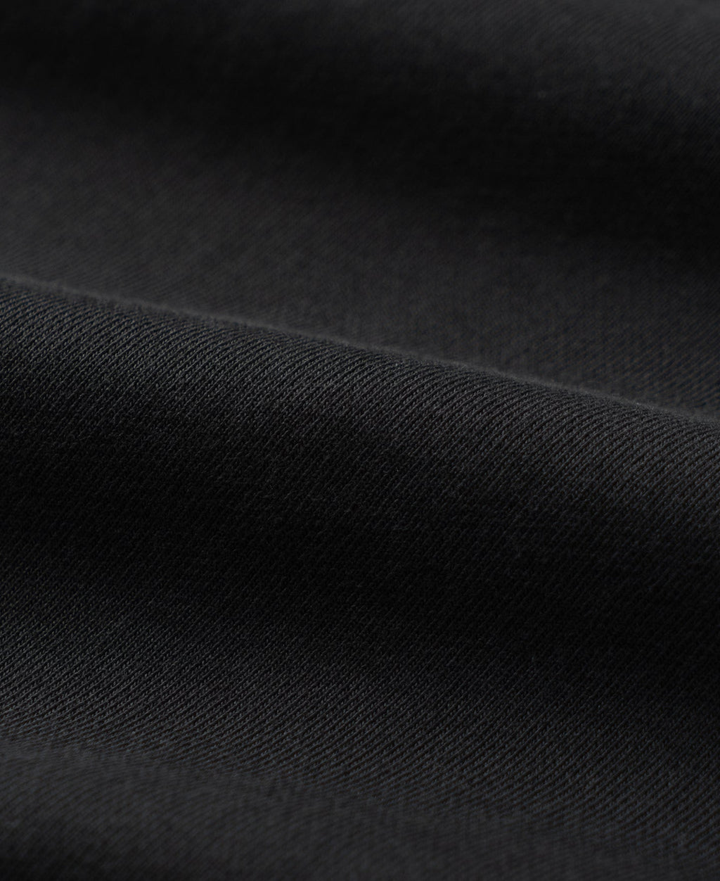 1940s Plain Set-in Crewneck Sweatshirt - Black