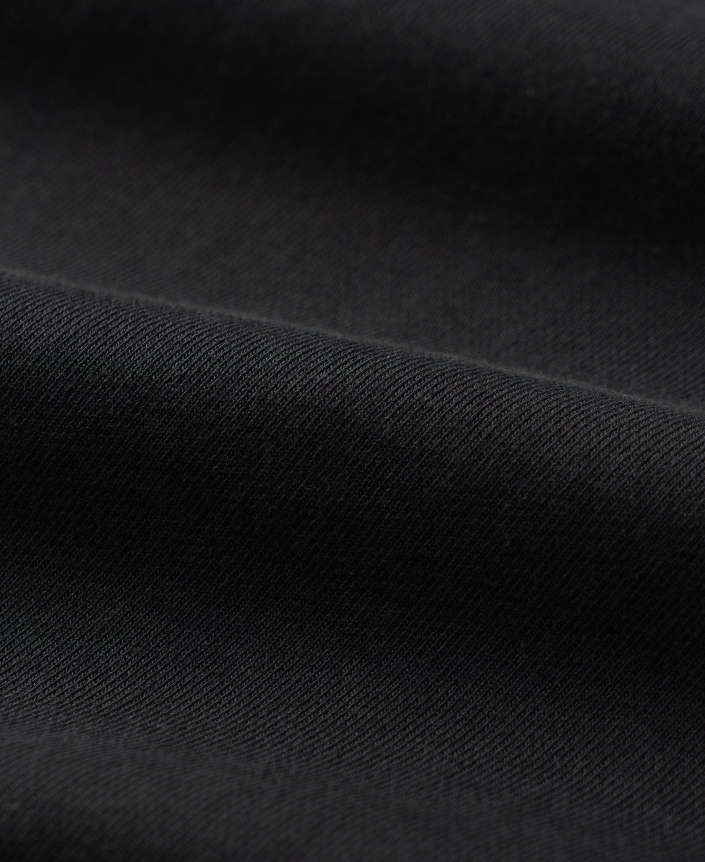 1940s Plain Set-in Crewneck Sweatshirt - Black