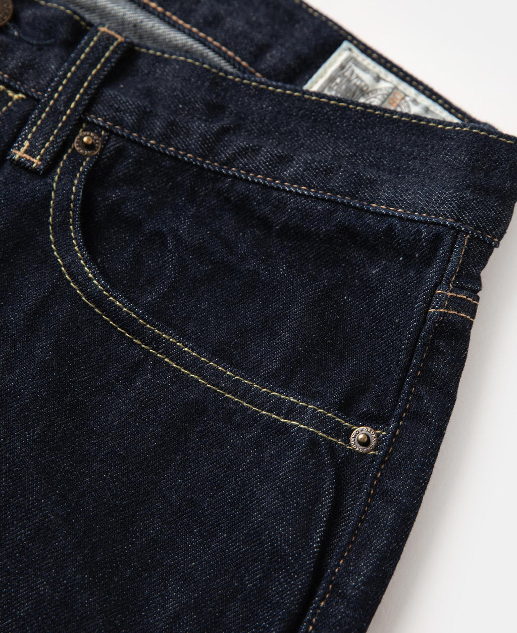 13.2 oz Embroidered Pocket Denim Jeans - Prewashed