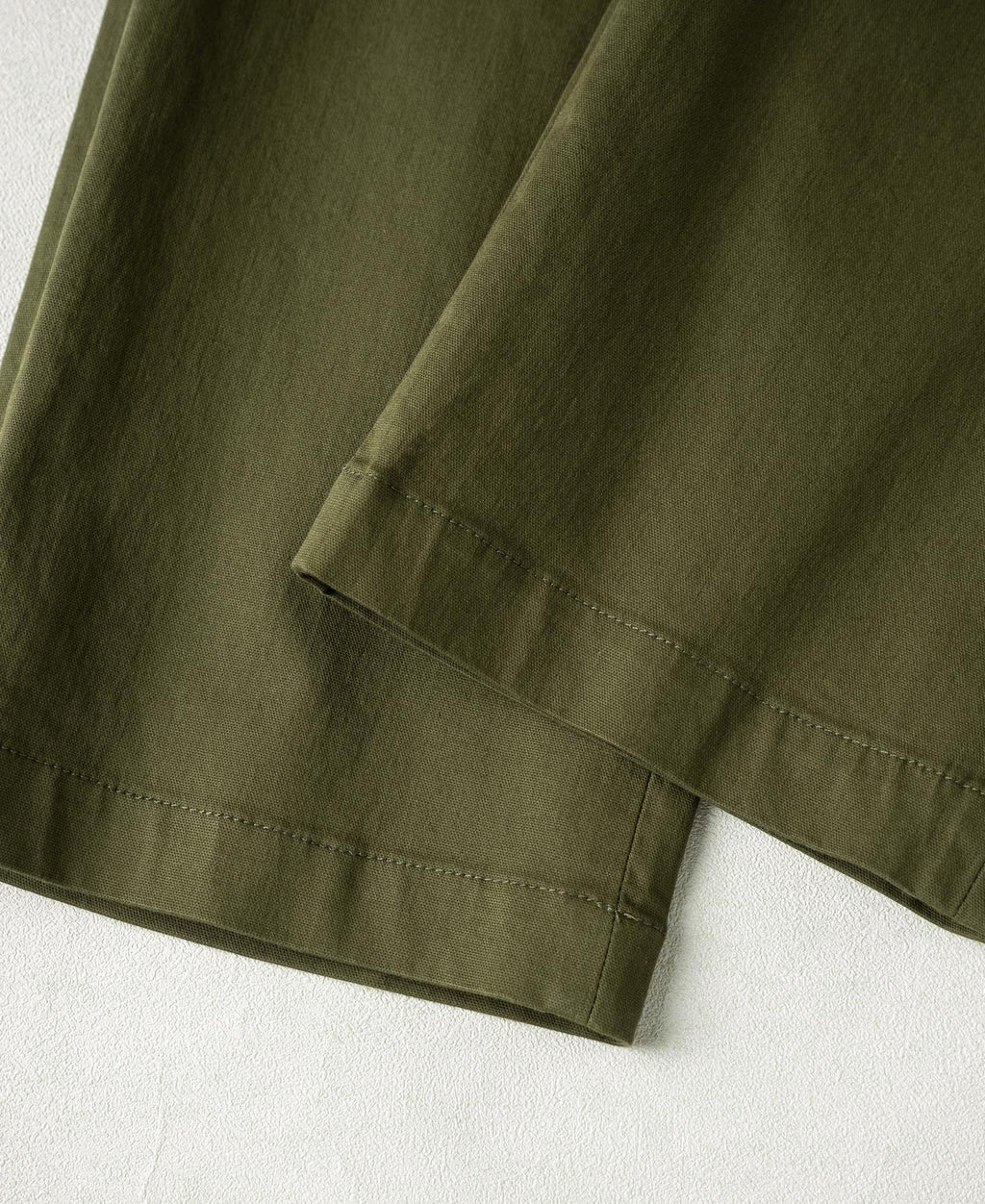 Cotton-Blend Slim Tapered Trousers - Olive