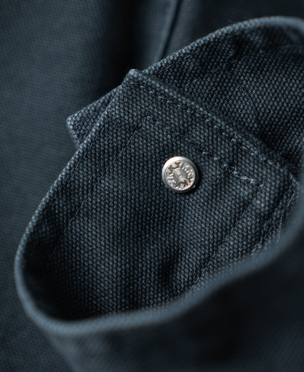 Classic Canvas Cruiser Cropped Jacket - Navy