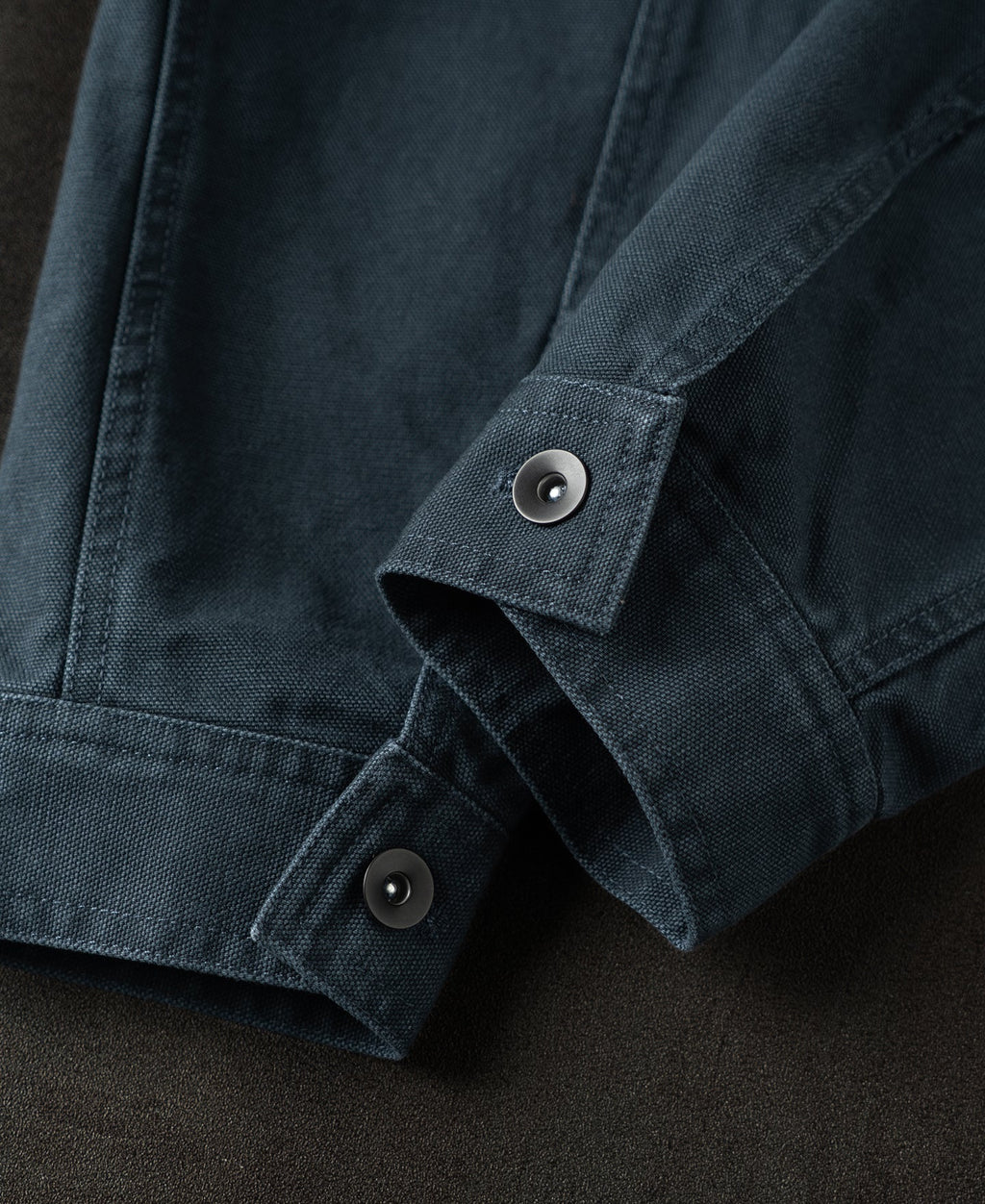 Classic Canvas Cruiser Cropped Jacket - Navy
