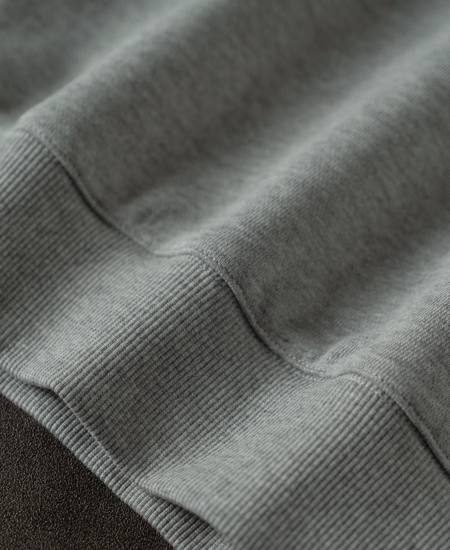 Vintage Baseball Collar Quarter-Zip Sweatshirt - Gray
