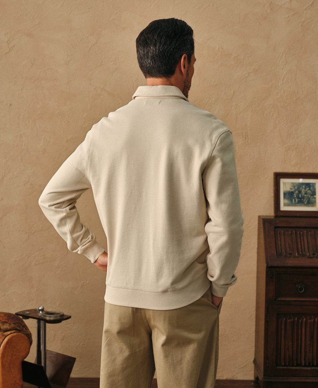 Heavyweight Quarter-Zip Collar Sweatshirt - Ivory