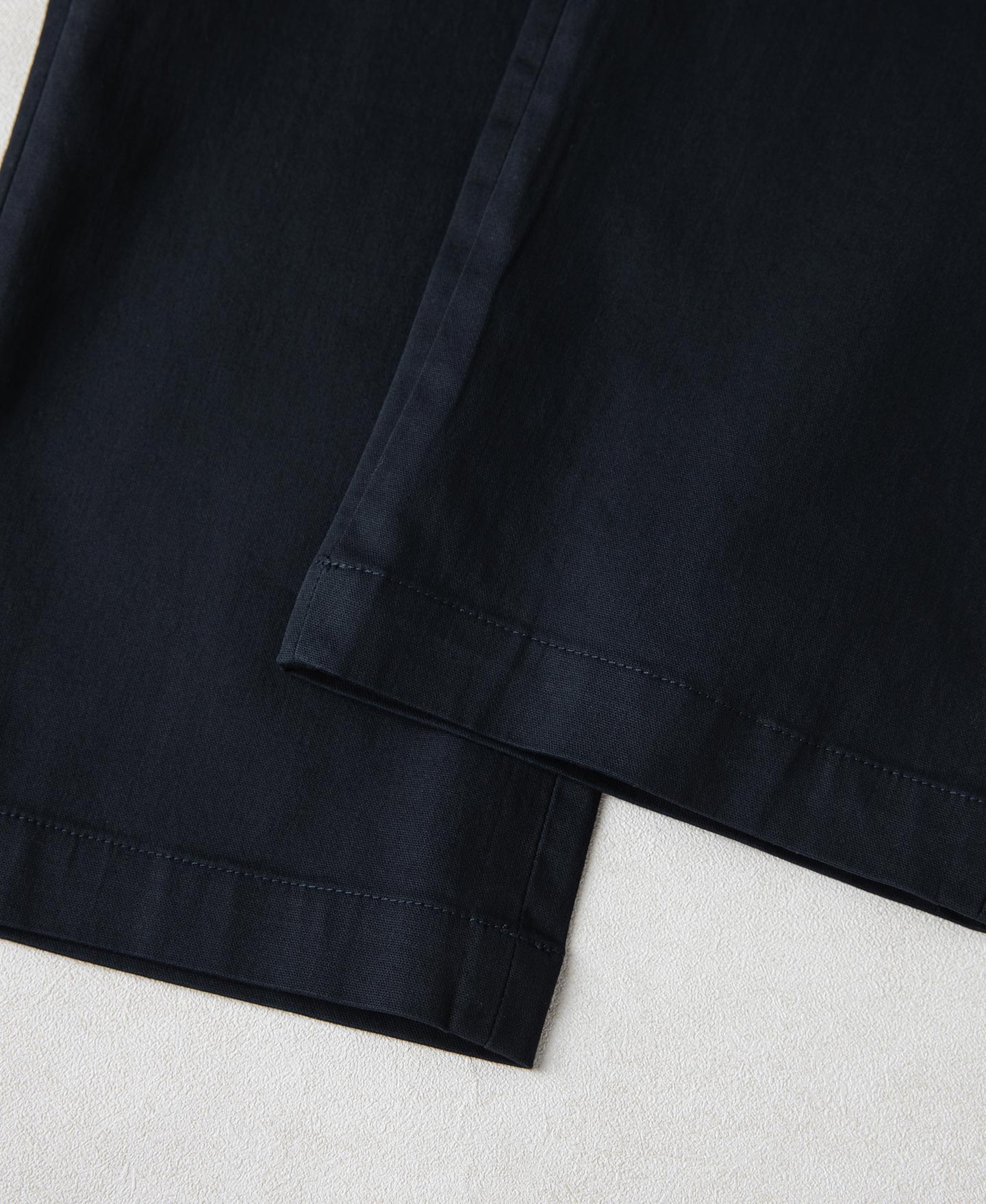 Cotton-Blend Slim Tapered Trousers - Navy