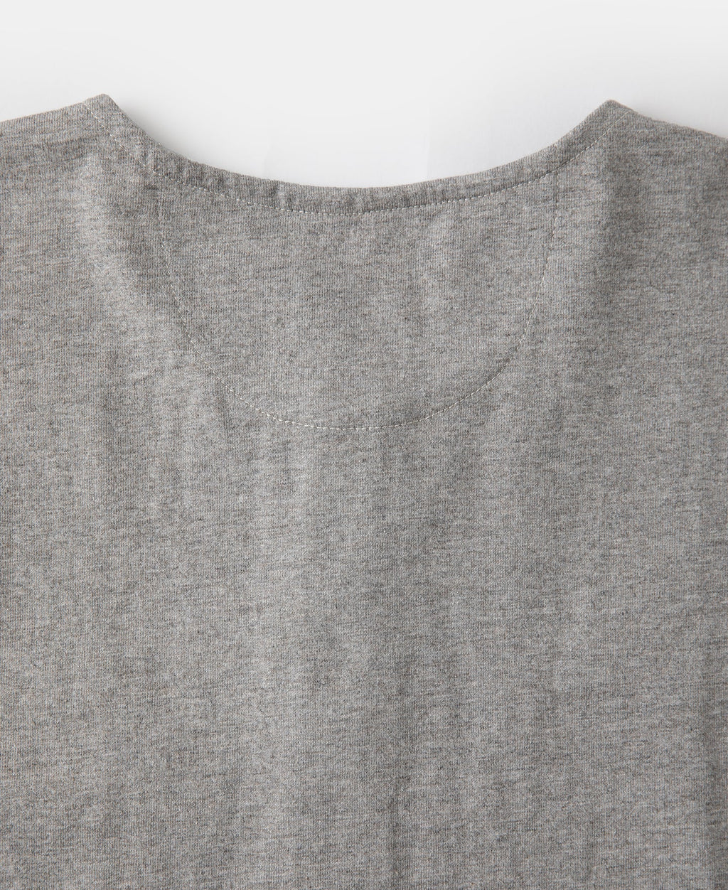 1940s Slub Cotton Henley Pocket T-Shirt - Gray