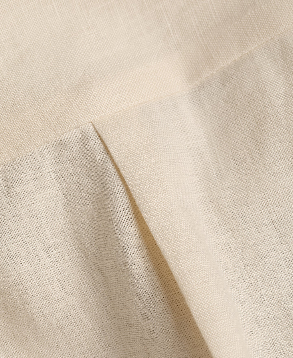 Cuban Collar Linen Shirt - Apricot