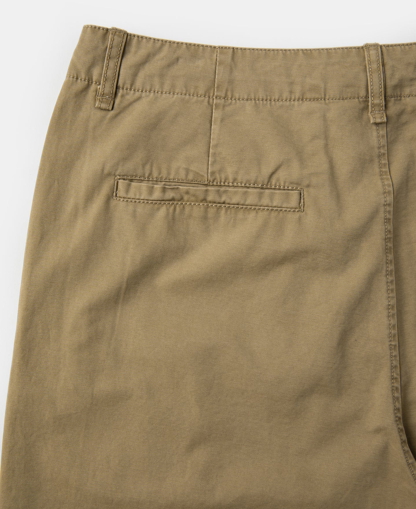 1930s Washed Officer Chino Shorts - Khaki