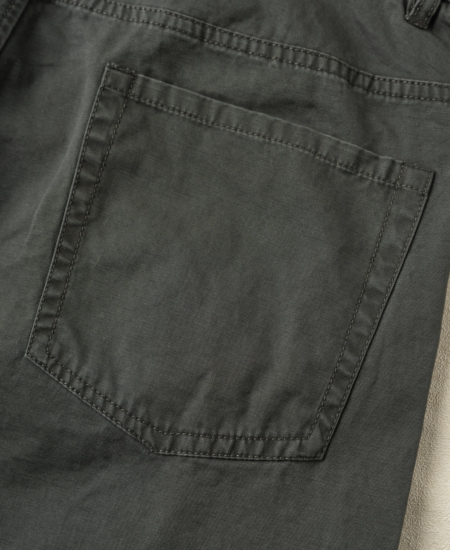 Vintage Washed Tapered 5-Pocket Pants - Dark Gray