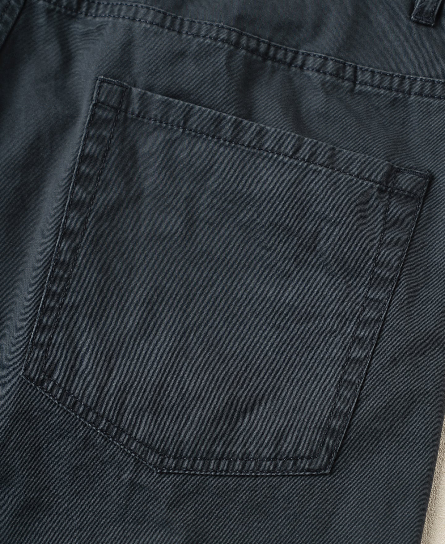 Vintage Washed Tapered 5-Pocket Pants - Navy