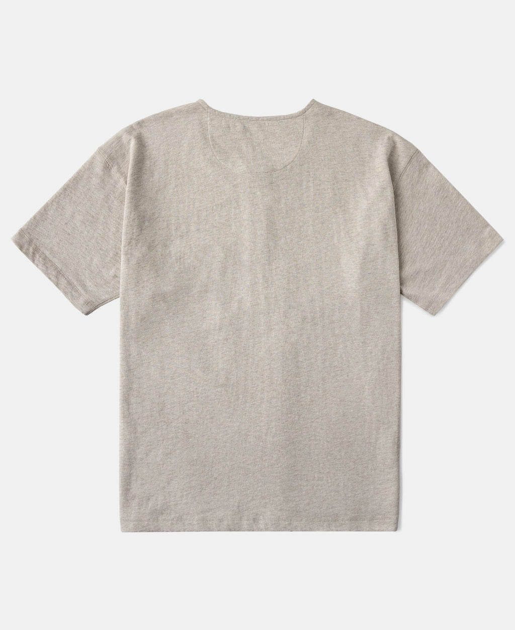 1940s Slub Cotton Henley Pocket T-Shirt - Oats
