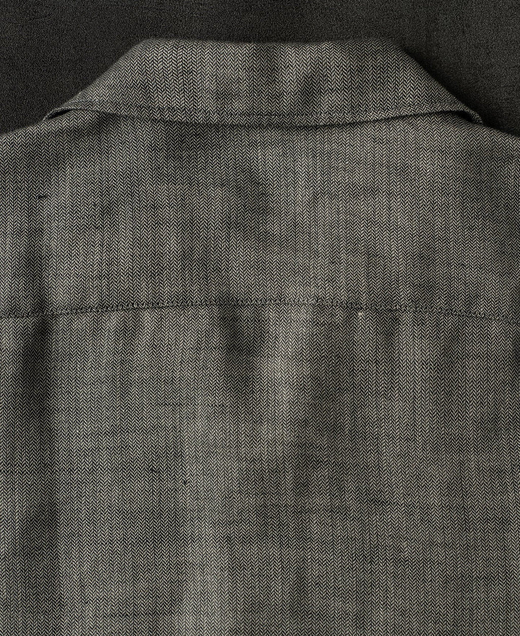 Relaxed Ramie Herringbone Cuban Shirt