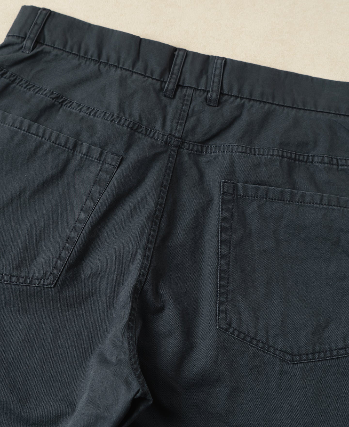 Vintage Washed Tapered 5-Pocket Pants - Navy