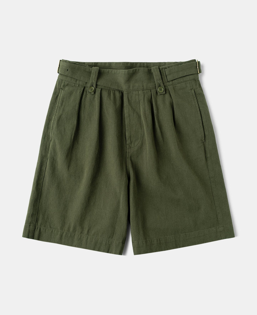 British Army Cotton-Linen Gurkha Shorts - Olive