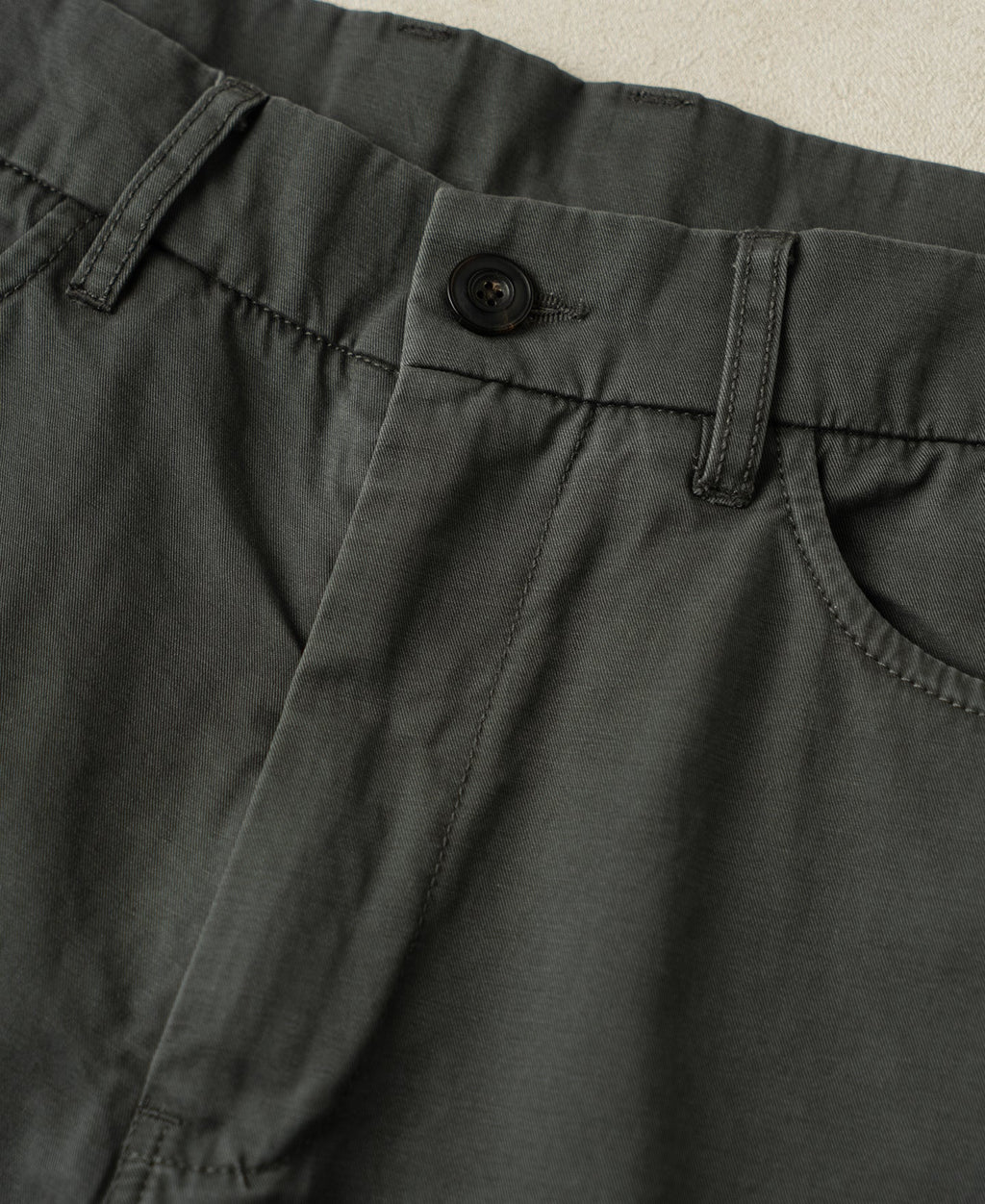 Vintage Washed Tapered 5-Pocket Pants - Dark Gray
