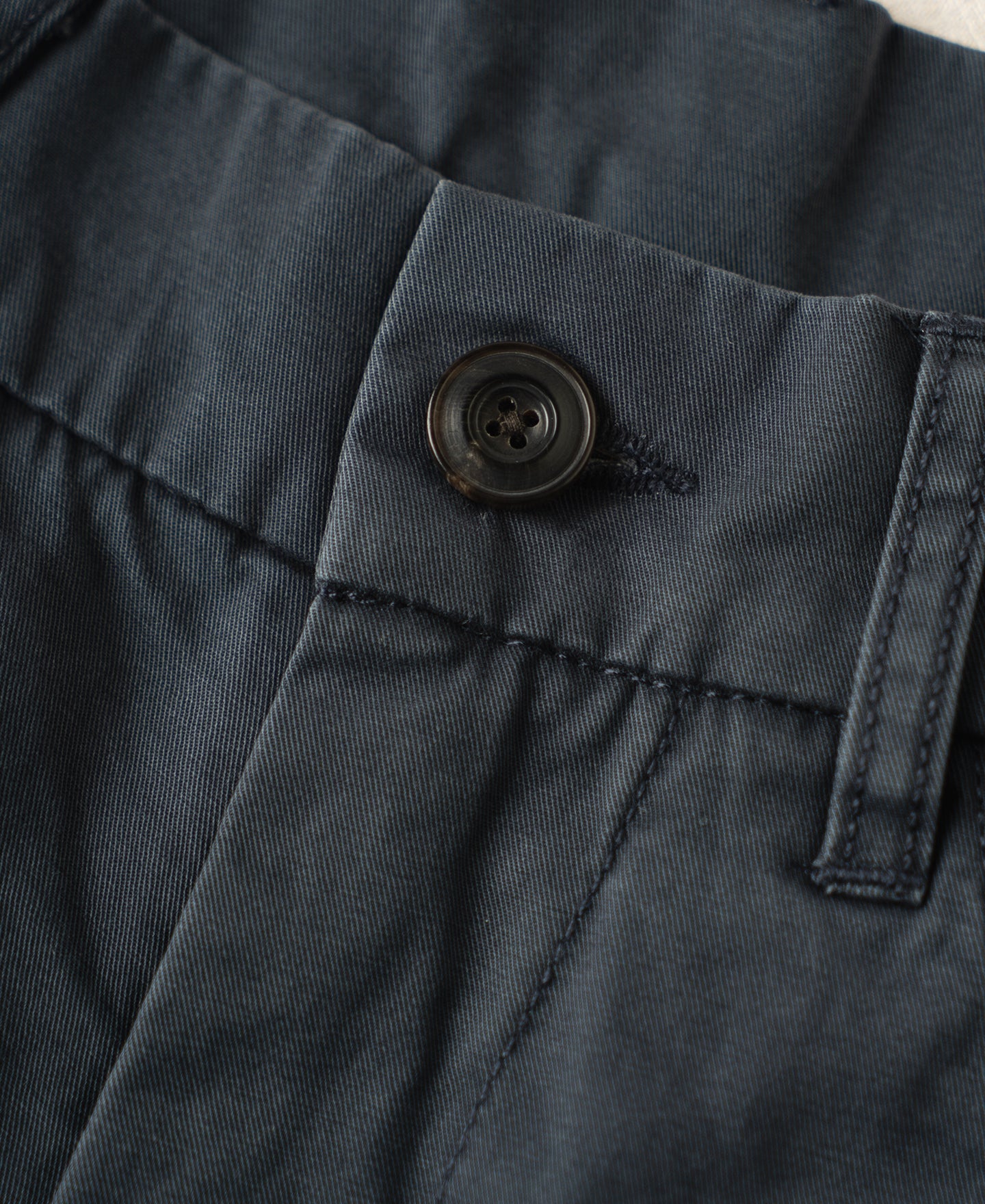 Vintage Washed Tapered 5-Pocket Pants - Navy
