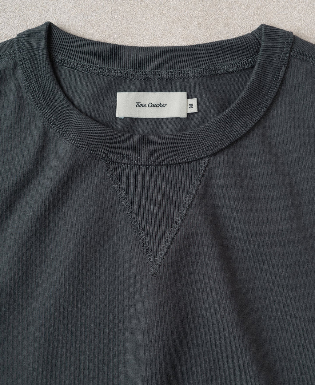 1950s V-Gusset Cotton T-Shirt - Vintage Black