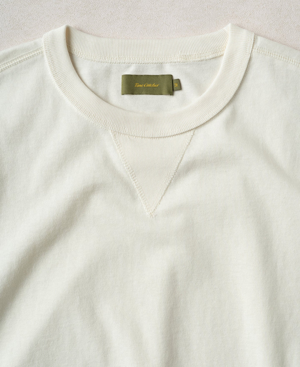 1950s V-Gusset Cotton T-Shirt - White