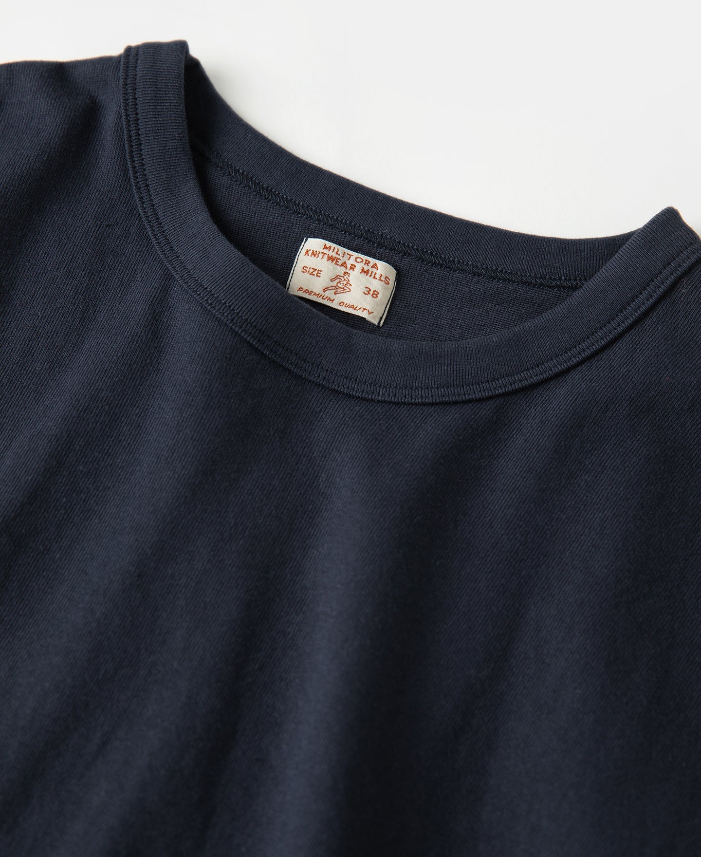 Cotton Tubular Crewneck T-Shirt - Indigo