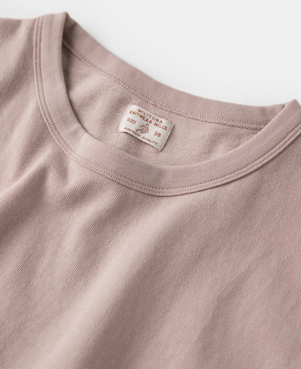 Cotton Tubular Crewneck T-Shirt - Pink