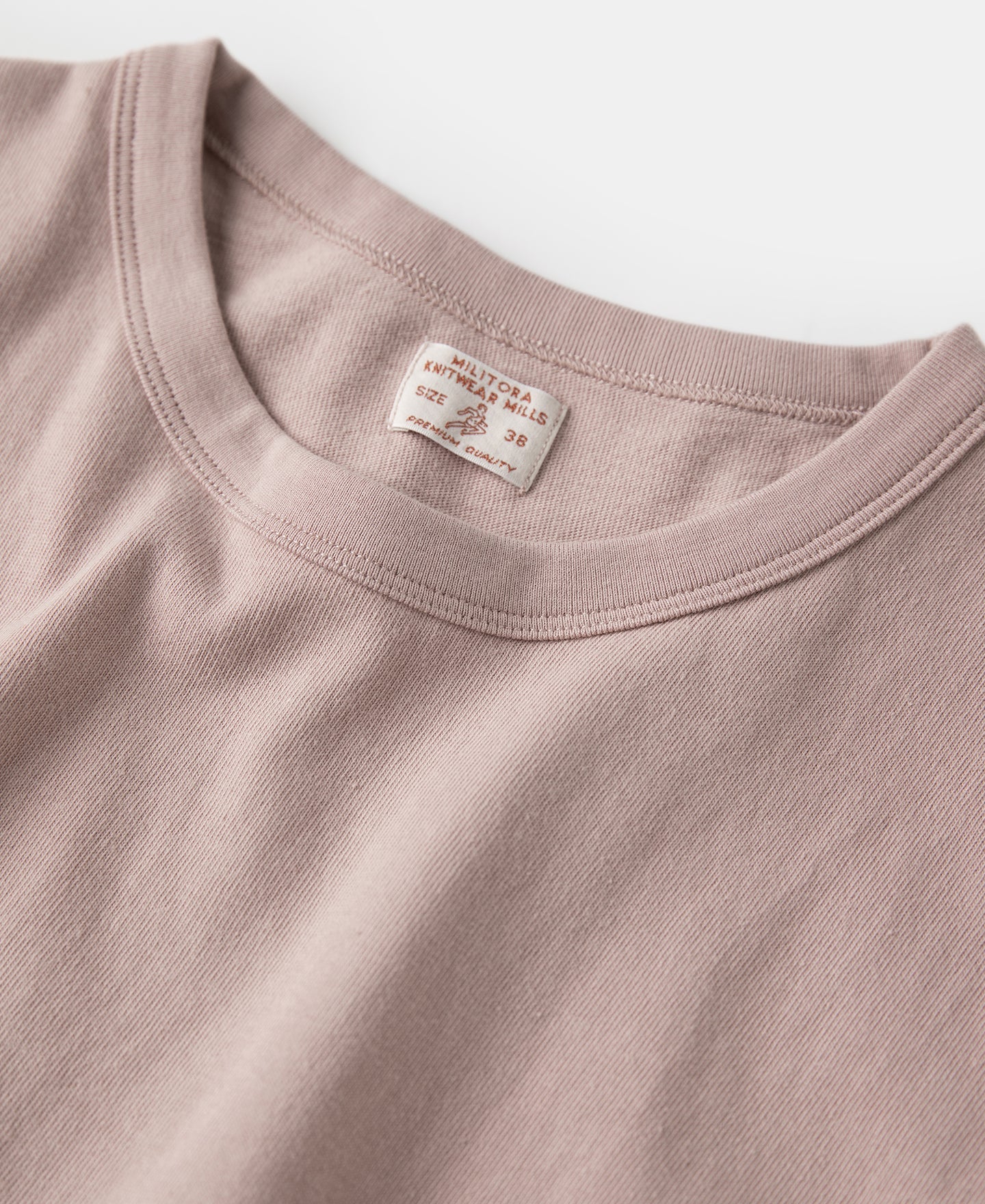 Cotton Tubular Crewneck T-Shirt - Pink