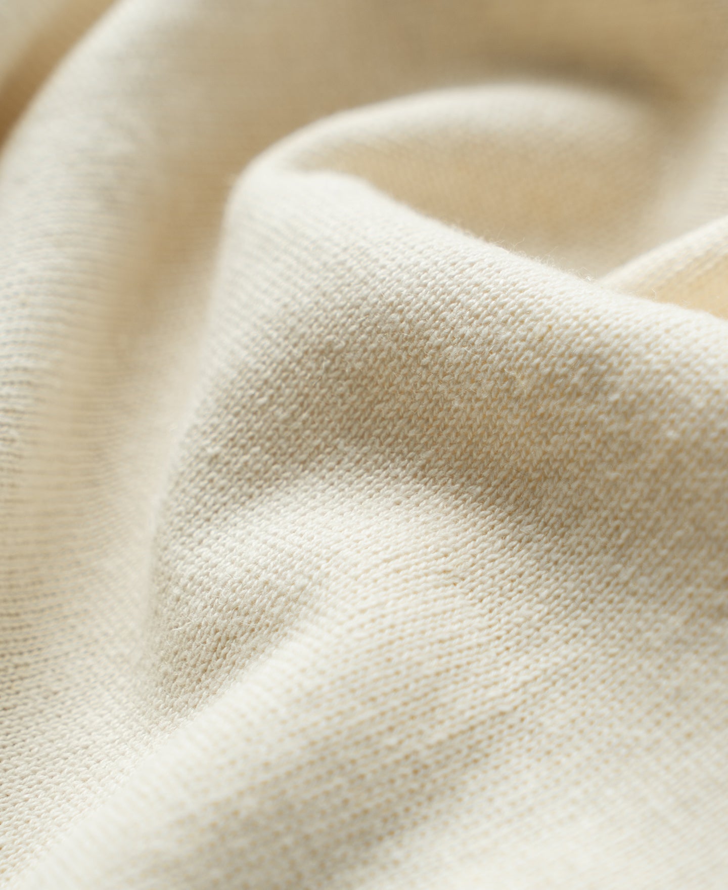 Linen Cotton Blend Knit Henley T-Shirt - Apricot