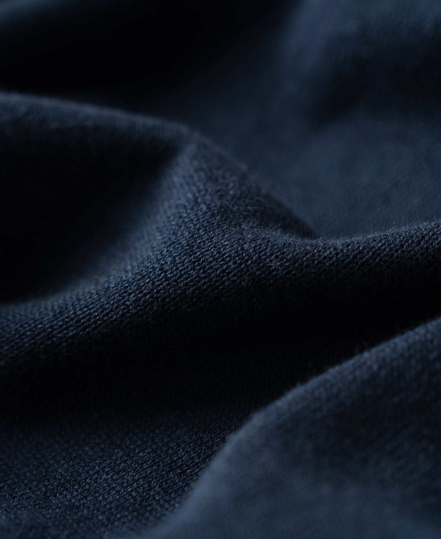 Linen Cotton Blend Knit Henley T-Shirt - Indigo
