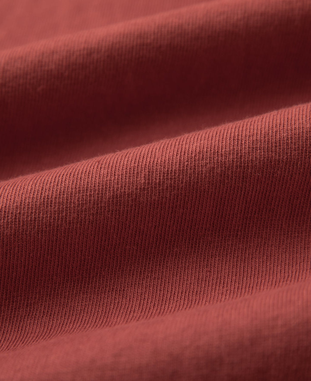 Cotton Tubular Crewneck T-Shirt - Brick Red